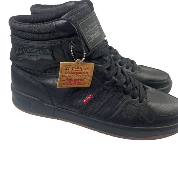 Levi's Mens 520 BB Hi FM Fashion Black Hightop Sneaker Shoe Size 12 - Picture 5 of 8